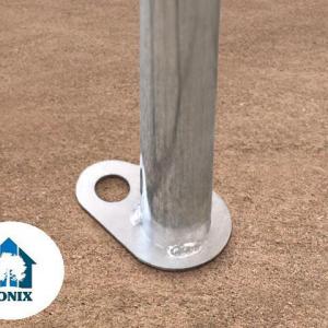 Raktársátor, tárolósátor 4 × 6 m – 24 m²,  PVC ponyvával, padlókerettel és extra megerősített horganyzott acélszerkezettel