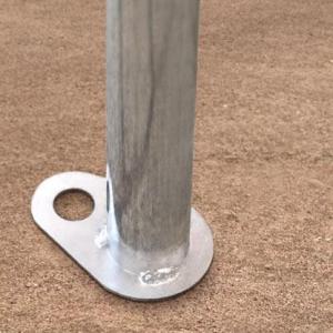 Raktársátor, tárolósátor és ipari sátor 6 × 12 m, 72 m², fehér, PVC ponyvával, Ø 38 mm-es horganyzott acélvázzal,  két bejárattal