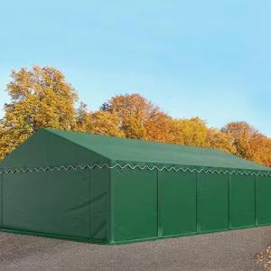 Raktársátor, tárolósátor, ipari sátor 5 × 10 m – 50 m², PVC ponyvával, horganyzott acélvázzal