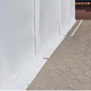 Raktársátor, tárolósátor, ipari sátor 8 × 12 m – 96 m², fehér PVC ponyvával, padlókerettel és erősített horganyzott acélszerkezettel