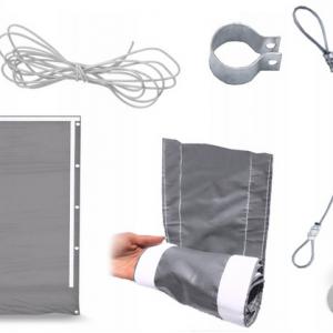 Raktársátor, tárolósátor, műhelysátor 4 × 6 m – 24 m², szürke 560 g/m² PVC ponyvával és megerősített horganyzott acélvázzal