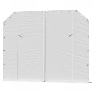 Rendezvénysátor 3 × 6 m – 18 m² alapterület, PE ponyvával, horganyzott acélvázzal fehér