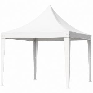 Rendezvénysátor partisátor pagoda sátor, 3x3 m PVC ponyva, fehér