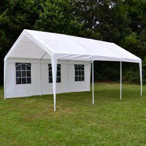 Rendezvénysátor, party sátor 4x6 m, ponyva PE  180 g/m²fehér