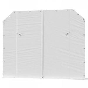 Rendezvénysátor, partysátor 3 × 6 m – 18 m², 240 g/m² PE ponyvával, horganyzott acélvázzal, Ø38 mm / 1,2 mm csövekkel, Ø42 mm / 1,3 mm csatlakozóelemekkel, zöld