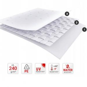 Rendezvénysátor, partysátor 3 × 6 m – 18 m², 240 g/m² PE ponyvával, horganyzott acélvázzal, Ø38 mm / 1,2 mm csövekkel, Ø42 mm / 1,3 mm csatlakozóelemekkel, zöld
