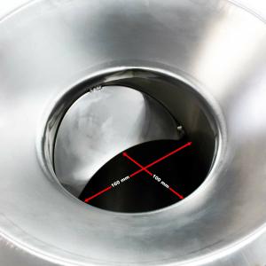 Rozsdamentes acél gyümölcs aprító, daráló gép, cefre alapanyag elkészítő gép 1100W 1,5LE 2800 fordulat/perc 1000 kg/óra