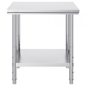 Rozsdamentes acél munkaasztal  60x76x80 cm