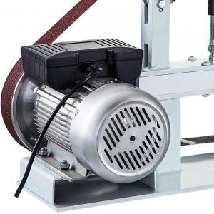 Szalagcsiszoló, 2db 208 cm szalaggal, 3db csiszolókoronggal, 110 V-os 1,5 kW