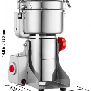 Szárazanyag-daráló rozsdamentes acél kivitelben – 1000 g, 3000 W