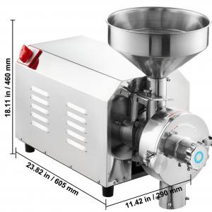 Szárazanyag-őrlő gép állítható finomsággal – 3000 W, 100 kg/óra