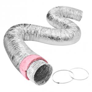 Szellőzőcső légcsatorna Ipari fém elszívó ventilátorhoz 254 mm flexibilis cső mérete: 7,62 m