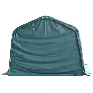 Takarmánytároló, állattaró sátor sátorgarázs 3,3x3,2 m PVC 550 g/m²
