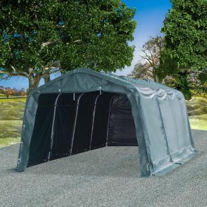 Takarmánytároló, állattaró sátor sátorgarázs 3,3x6,4 m PVC 550 g/m²