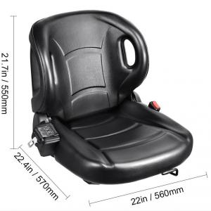 Targonca, fűnyíró traktor ülés állítható háttámlával biztonsági övvel üléskapcsolóval 56 cm