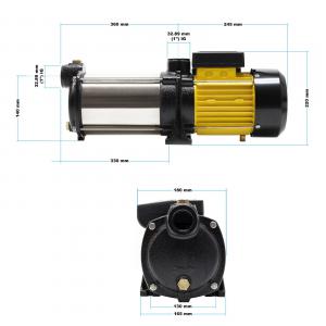 Többfokozatú centrifugálszivattyú, vízszivattyú 9000l/h,  szállítási magasság 105m 2200W