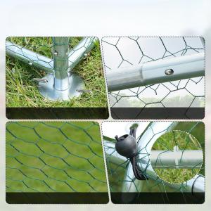 Tyúkketrec, tyúkól, csirkeól kennel tetővel, horganyzott acél 300 x 600 x 200 cm