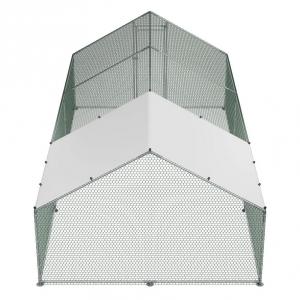 Tyúkketrec, tyúkól tetővel, biztonsági zárral – 300 × 600 × 200 cm (25–50 tyúk részére)