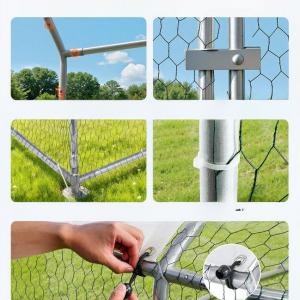 Tyúkketrec, tyúkól tetővel, biztonsági zárral – 300 × 800 × 200 cm (50-70 tyúk részére)