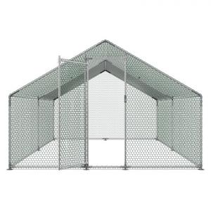 Tyúkketrec, tyúkól tetvőel, biztonsági zárral 3 × 4 × 2 m 12–15 tyúk részére