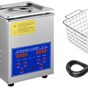 Ultrahangos tisztítógép 40 kHz-es mélytisztítással – digitális vezérlőpanel, 1,8–2l SUS304 rozsdamentes acél tartály, 60 W teljesítmény, professzionális felhasználásra