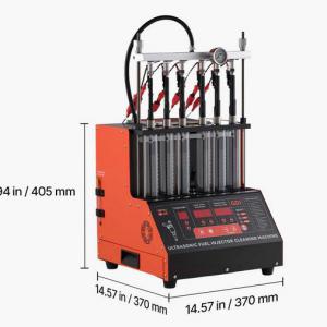 Ultrahangos üzemanyag-befecskendező tisztító és diagnosztikai tesztpad – 6 henger, 28 kHz, 70 W, 2000 ml tartály, 9 vizsgálati mód, EFI/GDI/FSI kompatibilitás