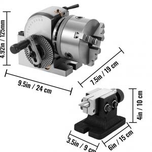 Univerzális precíziós osztófej – 168 mm lengésű, MT2 kúpos, dönthető fejű, masszív öntöttvas kivitel