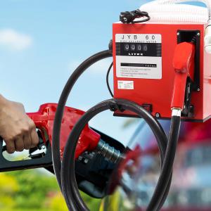 Üzemanyagszivattyú, gázolajszivattyú, dízel szivattyú mérőórával  60 liter/perc, 550 watt, 230 V, automatikus kikapcsolás