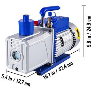 Vákuumszivattyú elektromos kétfokozatú Vákuumpumpa 254 liter/perc RS-2