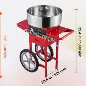 Vattacukor gép állvánnyal 1000W piros