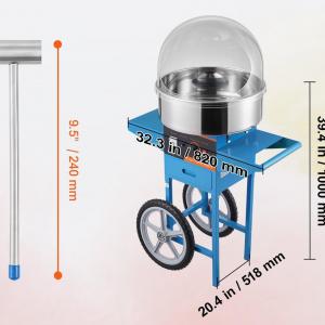 Vattacukor gép állvánnyal és fedéllel, 1000 W kék