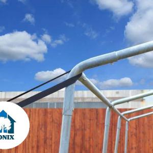 Viharvédelem 10 m talajrögzítés föld