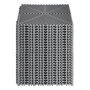 Vízelvezető padlóburkolat, padozat 31x31 cm (24 db) csúszásmentes szürke