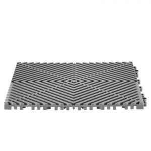 Vízelvezető padlóburkolat, padozat 31x31 cm (24 db) csúszásmentes szürke