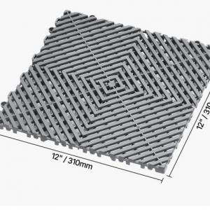 Vízelvezető padlóburkolat, padozat 31x31 cm (24 db) csúszásmentes szürke