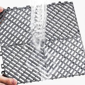 Vízelvezető padlóburkolat, padozat 31x31 cm (50 db) csúszásmentes szürke 4,6m2