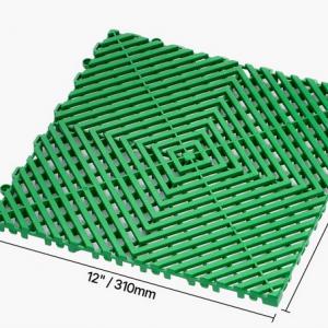 Vízelvezető padlóburkolat, padozat 31x31 cm (50 db) csúszásmentes zöld  4,6m 2