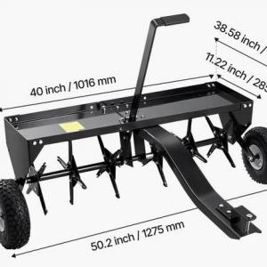 Vontatható gereblye, gyepszellőztető, gyepfésű 100 cm