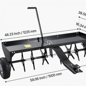 Vontatható gereblye, gyepszellőztető, gyepfésű 122 cm