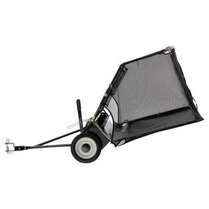 Vontatható gyepseprő 132 cm – fű- és lombgyűjtő fűnyíróhoz