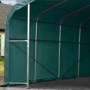 Wikinger Ponyvagarázs mobilgarázs , 6x18m, PVC ponyva, sötét zöld