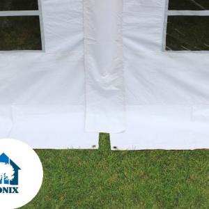 XXL Professzionális tűzálló extra erős rendezvénysátor 7x24 m, ponyva PVC PVC 1400 + 2,6m, erősített szerkezettel