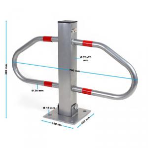 Zárható Parkolásgátló, dönthető parkolóőr