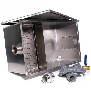 Zsírfogó 40 liter olajfogó  zsírleválasztó tartozékokkal rozsdamentes acélból