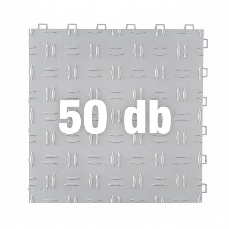 Garázscsempe garázspadló burkolólap padozat  30,5x 30,5 cm (4,2 m2) 50db világosszürke