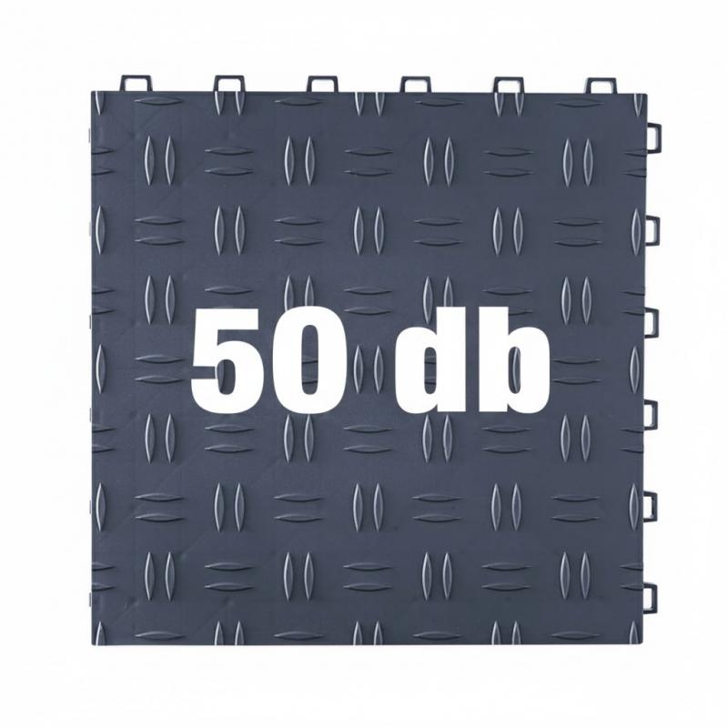 Garázscsempe garázspadló, padlóburkolat burkolólap  30,5x 30,5 cm (4,2 m2) 50db szürke