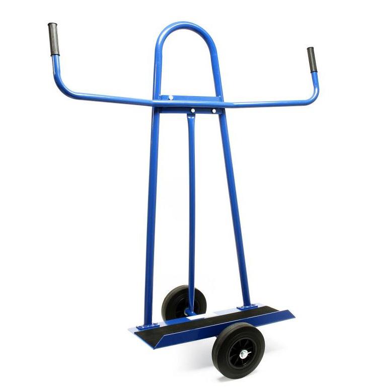 Gipszkarton szállító kézikocsi, molnárkocsi, laphordó kocsi 340 kg terhelhetőség