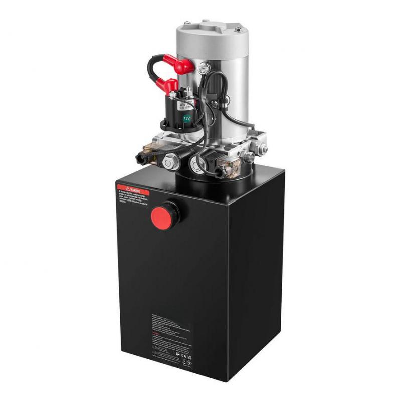 Hidraulikus szivattyú 12V DC, 12 L tartály – 22 MPa, 3,4 l/perc, kettős működésű
