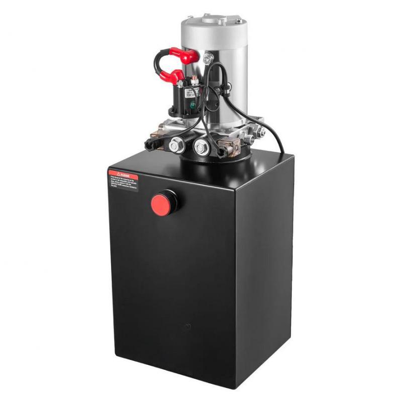 Hidraulikus szivattyú 12V DC, 20 L tartály – kettős működésű, 22 MPa