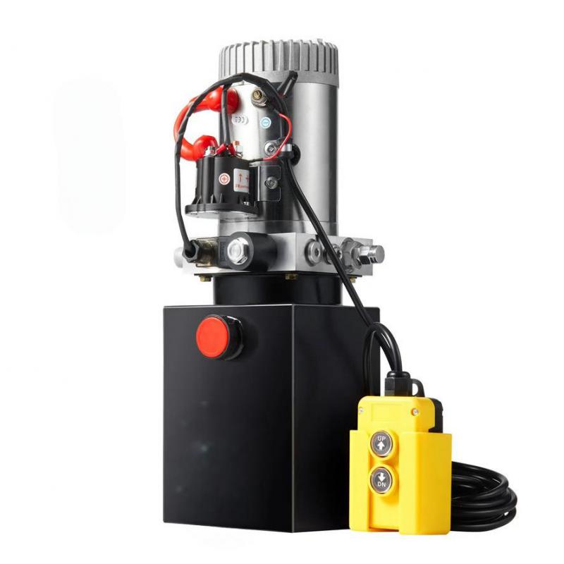 Hidraulikus Szivattyú 12V DC  tartály kapacitás 4 liter Egyszeres működésű